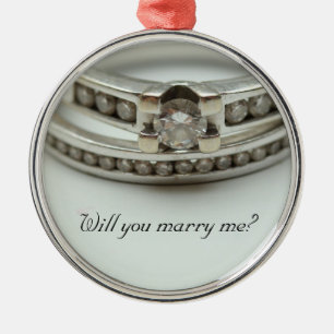 Vill du gifta dig med mig? Diamond ring ornament