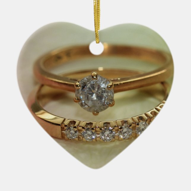 Vill du gifta dig med mig? Diamond ring ornament (Framsidan)