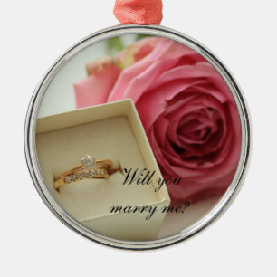 Vill du gifta dig med mig? Diamond ring ornament