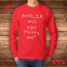 Vill du gifta dig med mig Heart Red Romantic Frier