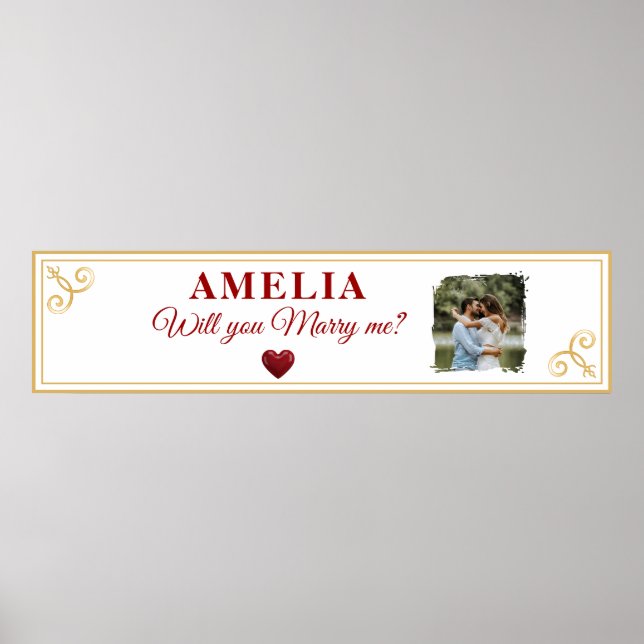 Vill du gifta dig med mig Hjärtans romantiska förs Poster (Framsidan)