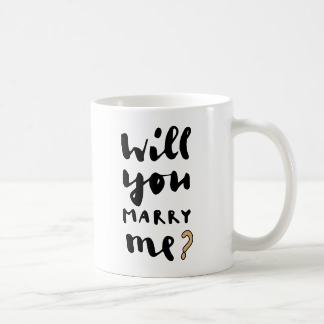 Vill du gifta dig med mig? kaffemugg (Höger)