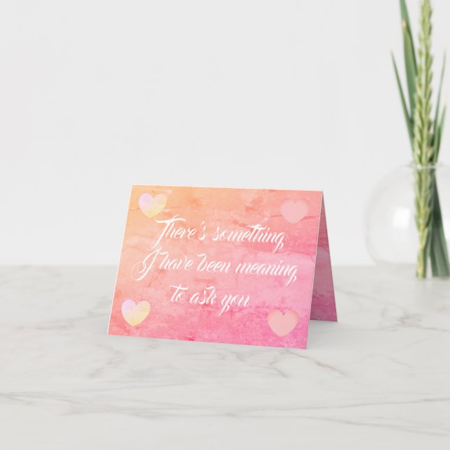 Vill du gifta dig med mig? kort (Framsida)