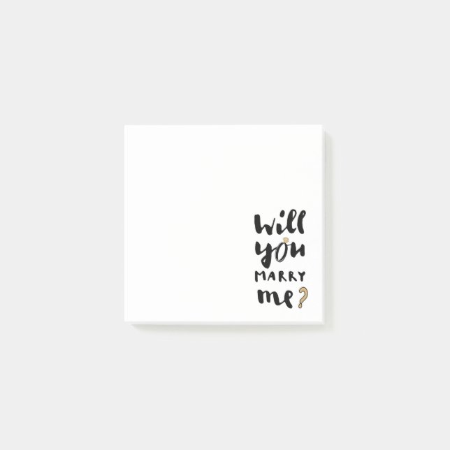 Vill du gifta dig med mig post-it block (Framsida)