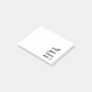 Vill du gifta dig med mig? post-it block