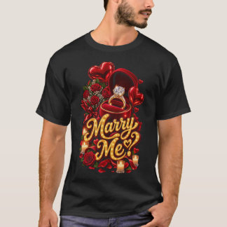 Vill du gifta dig med mig? Romantisk ring T Shirt
