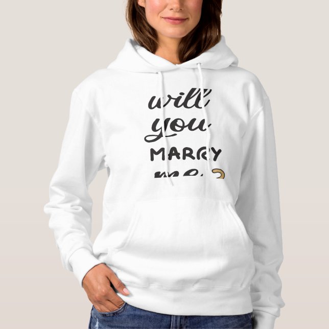 Vill du gifta dig med mig? t shirt (Framsida)