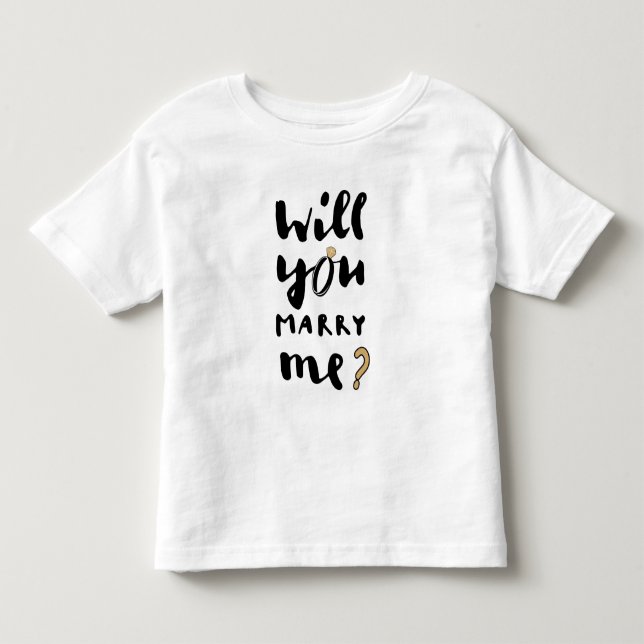 Vill du gifta dig med mig? t shirt (Framsida)
