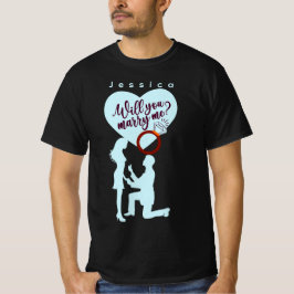 Vill du gifta mig med det anpassade namnet Gifterm T Shirt