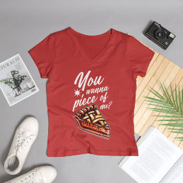 Vill du ha Biet av mig? - Funny Apple Paj Pun T Shirt