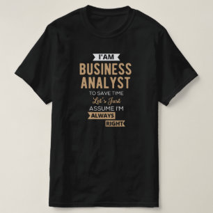 Vill du ha en affärsanalys till spara tid t shirt