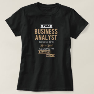 Vill du ha en affärsanalys till spara tid t shirt
