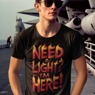 Vill du ha en lampa på Brev? Jag är här! T Shirt