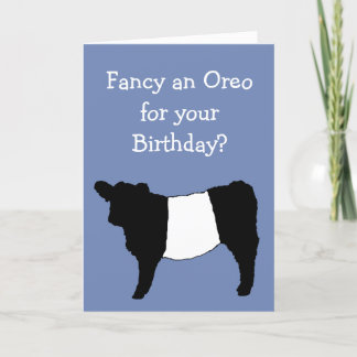 Vill du ha en Oreo? Belted Galloway Ko Kort