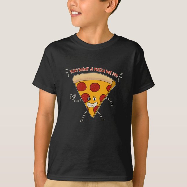 Vill du ha en Pizza Me?! T Shirt (Framsida)