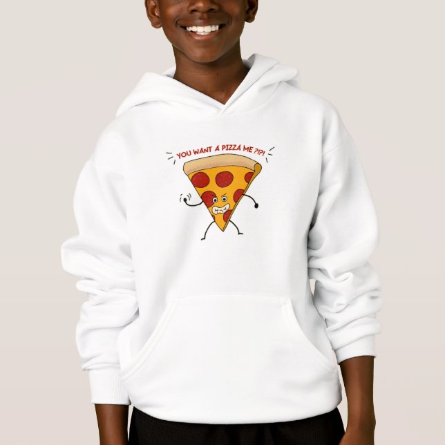 Vill du ha en Pizza Me?! T Shirt (Framsida)