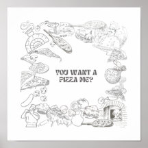 Vill du ha en Pizza Me? Väggkonst