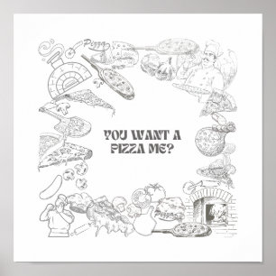 Vill du ha en Pizza Me? Väggkonst