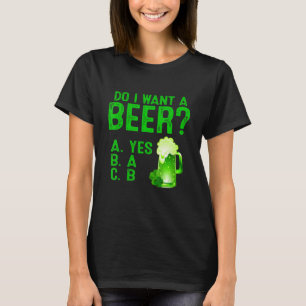 Vill du ha en St patricks day som dricker öl? T Shirt