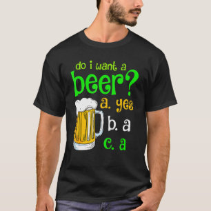 Vill du ha en St patricks day som dricker öl? T Shirt
