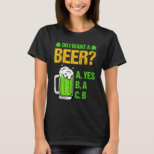 Vill du ha en St patricks day Tee Funn? (Framsida)