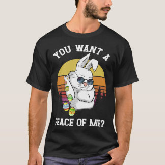 Vill du ha fred i mig Påskhare Glad påsk? T Shirt