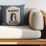 Vill du ha Hund för att skapa Anpassningsbar för l Kudde<br><div class="desc">I roligt är dekorativ kudde ett redo som ska anpassas med ett foto av din hund (eller något annat husdjur) och som finns i stil på gammaldags western som du vill poster med texten VILSET FÖR EATING HOMEWORK.</div>
