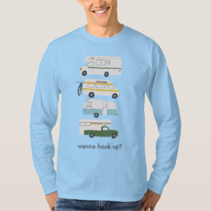 Vill du ha Krok? Funny Campervan vanlife RV-traile T Shirt