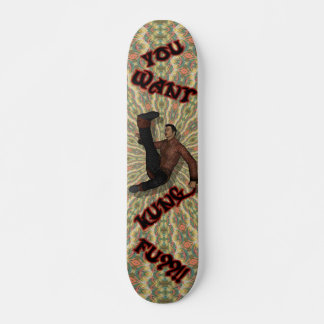 Vill du ha Kung fu?! Skuggbord Skateboard Bräda 20 Cm