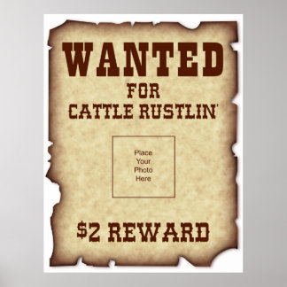 Vill du ha Poster Cattle Rustlin