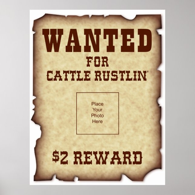 Vill du ha Poster Cattle Rustlin (Framsidan)