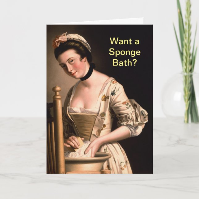 Vill du ha svamp Bath Kort (Framsida)