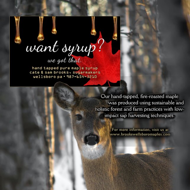 Vill du ha Syrup? Vi Har det! Bärbara drivrutiner  Visitkort (Skapare uppladdad)