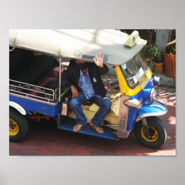 Vill du ha TAXI TUK-TUK? Poster (Framsidan)