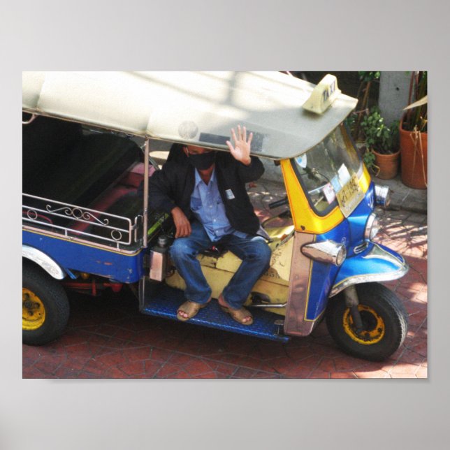 Vill du ha TAXI TUK-TUK? Poster (Framsidan)