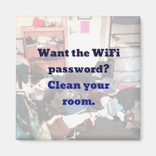 Vill du ha WiFi-lösenordet? Rengör rumsmagneten Magnet