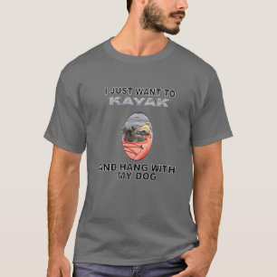 Vill du Kayak hang W Hund Affenpinscher? T Shirt