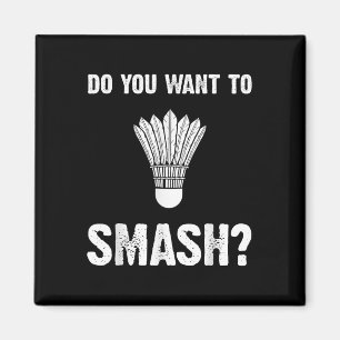Vill Du Krossa Rolig Badmintonprojektil Magnet