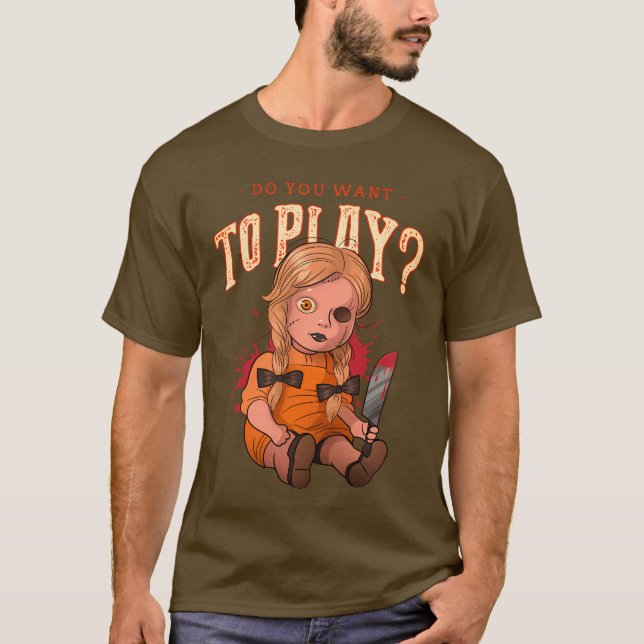 Vill du leka? t shirt (Framsida)