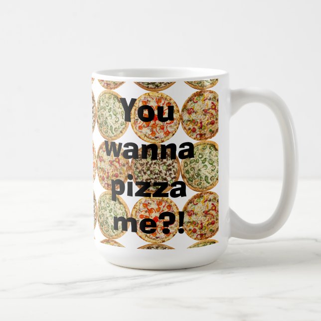 "Vill du pizza mig?" Kaffemugg (Höger)