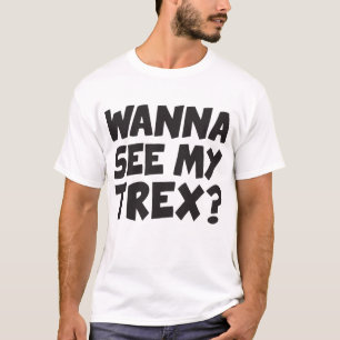 Vill du se min T-Rex Tee Dinosaur Flip Funny Birth