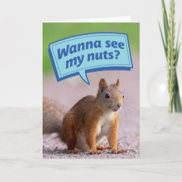 Vill du se mitt Nöt? Födelsedagskort Kort