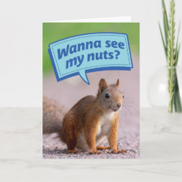 Vill du se mitt Nöt? Födelsedagskort Kort
