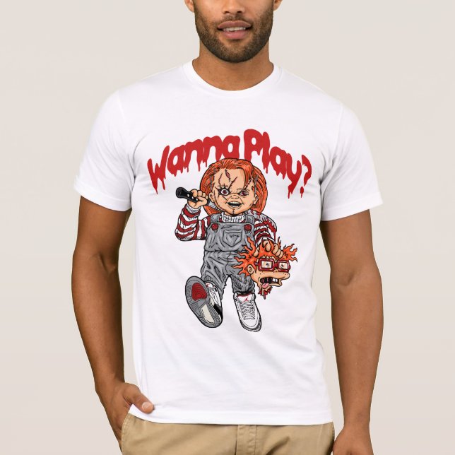 Vill du spela? | Creepy Horror Inspired Tee (Framsida)