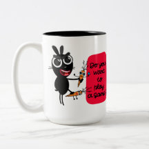 Vill du spela spel? Bunny Mugg