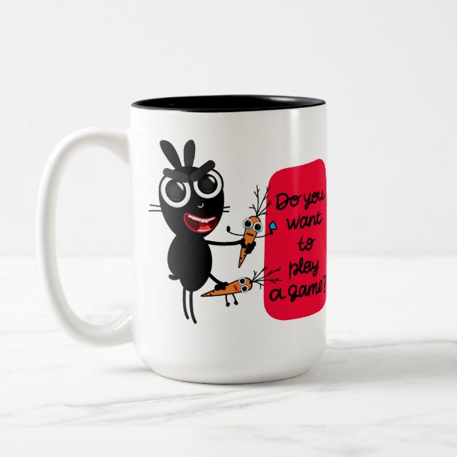 Vill du spela spel? Bunny Mugg (Vänster)