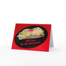 Vill du Taco Bout vara min Valentine?