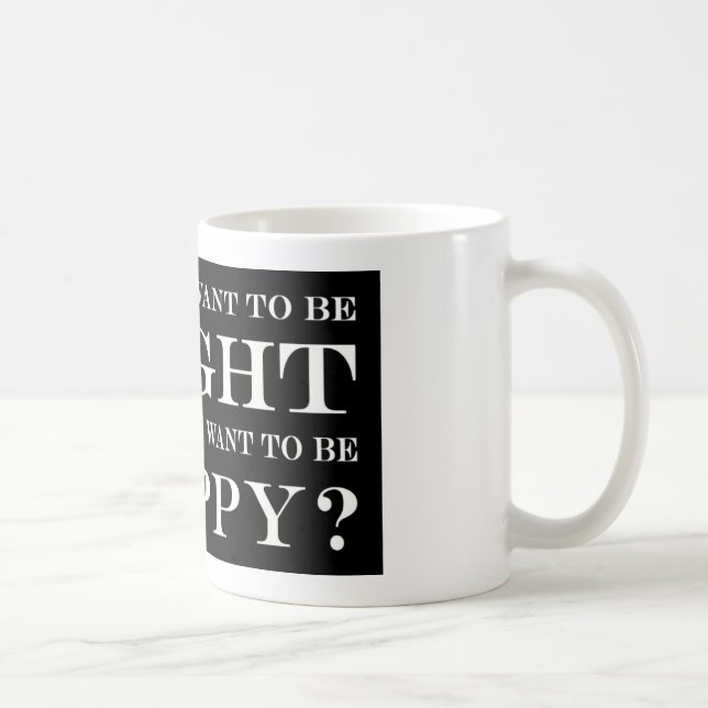 Vill du vara Höger eller Lycklig? 034 Kaffemugg (Höger)