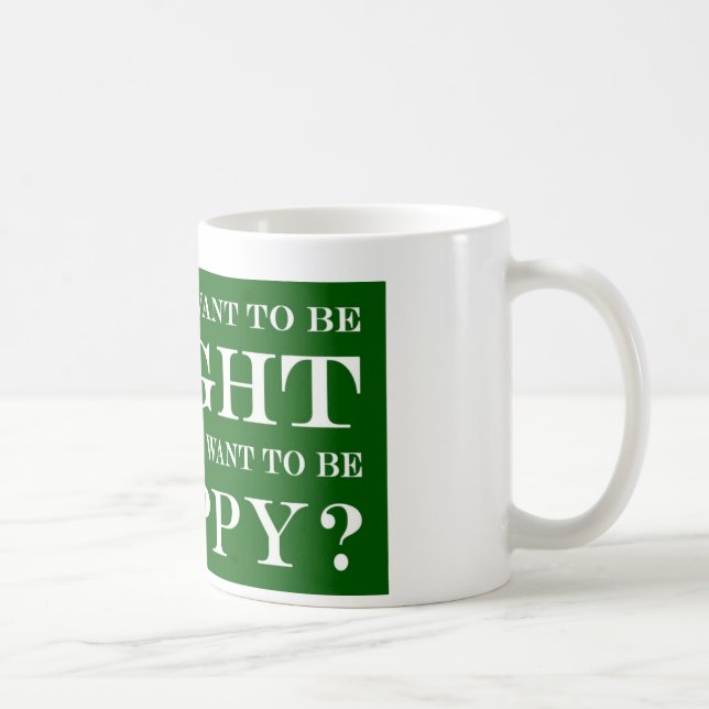 Vill du vara Höger eller Lycklig?07 Kaffemugg (Höger)