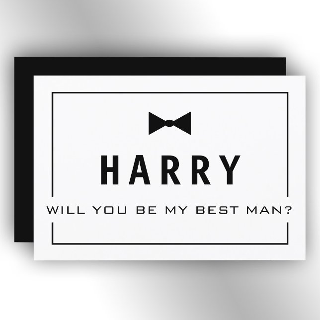 Vill du vara min bästa man? Bröllsbjudet Inbjudningar (Skapare uppladdad)